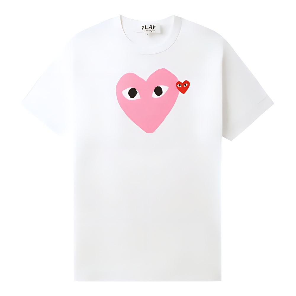 Cdg Play Футболка унисекс SS25, розовая
Cdg Play Футболка унисекс SS25, розовая