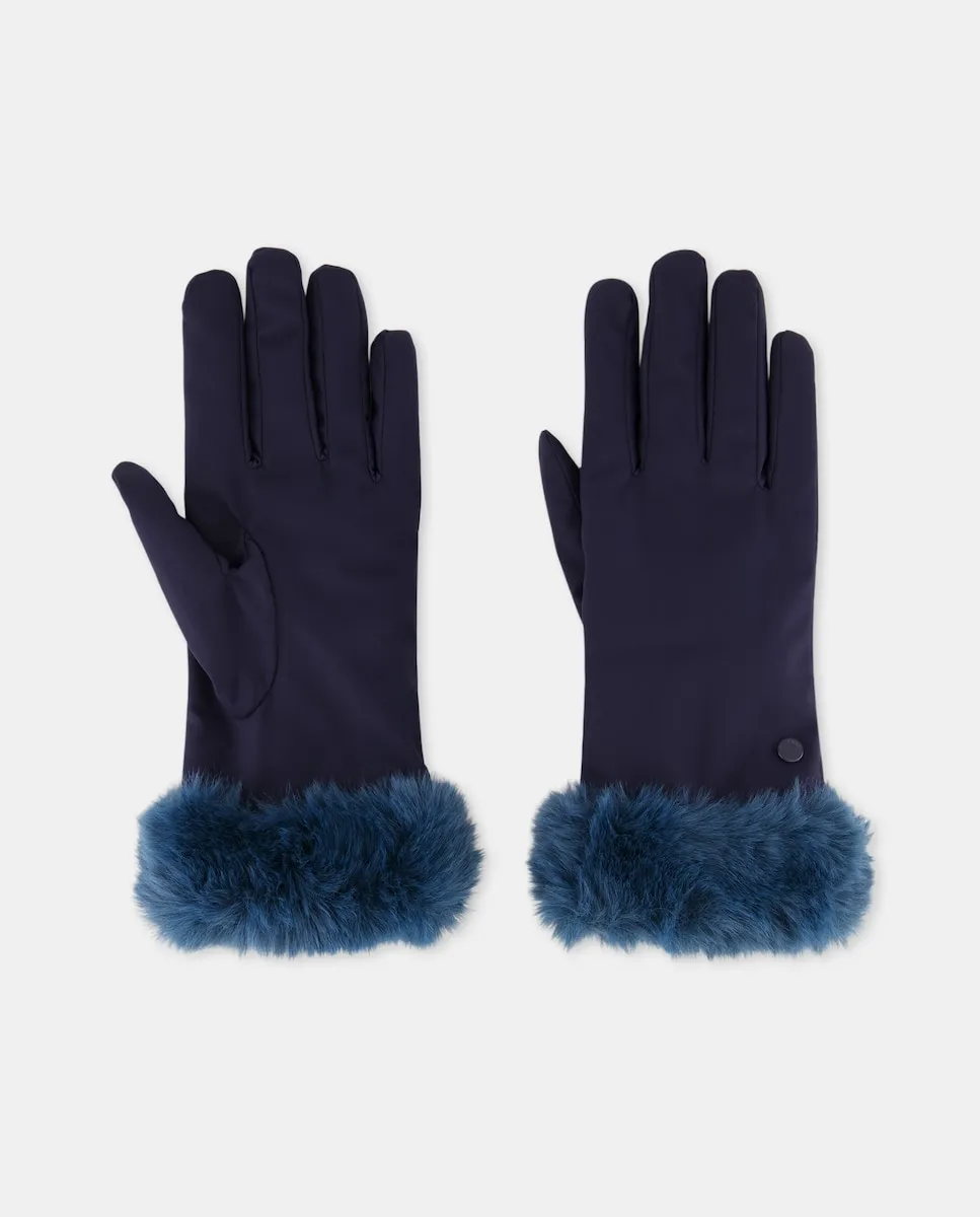 Комбинированные перчатки из меха Jo & Mr. Joe, синий
Комбинированные перчатки из меха Jo & Mr. Joe, синий