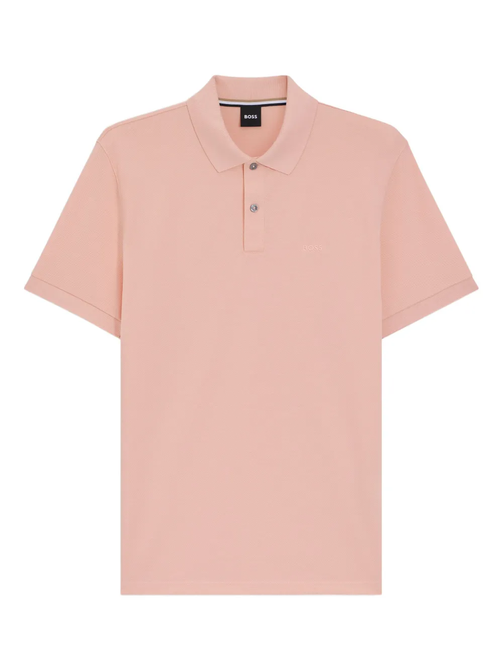 Хлопковая рубашка-поло с вышитым логотипом BOSS, розовый
Хлопковая рубашка-поло с вышитым логотипом BOSS, розовый