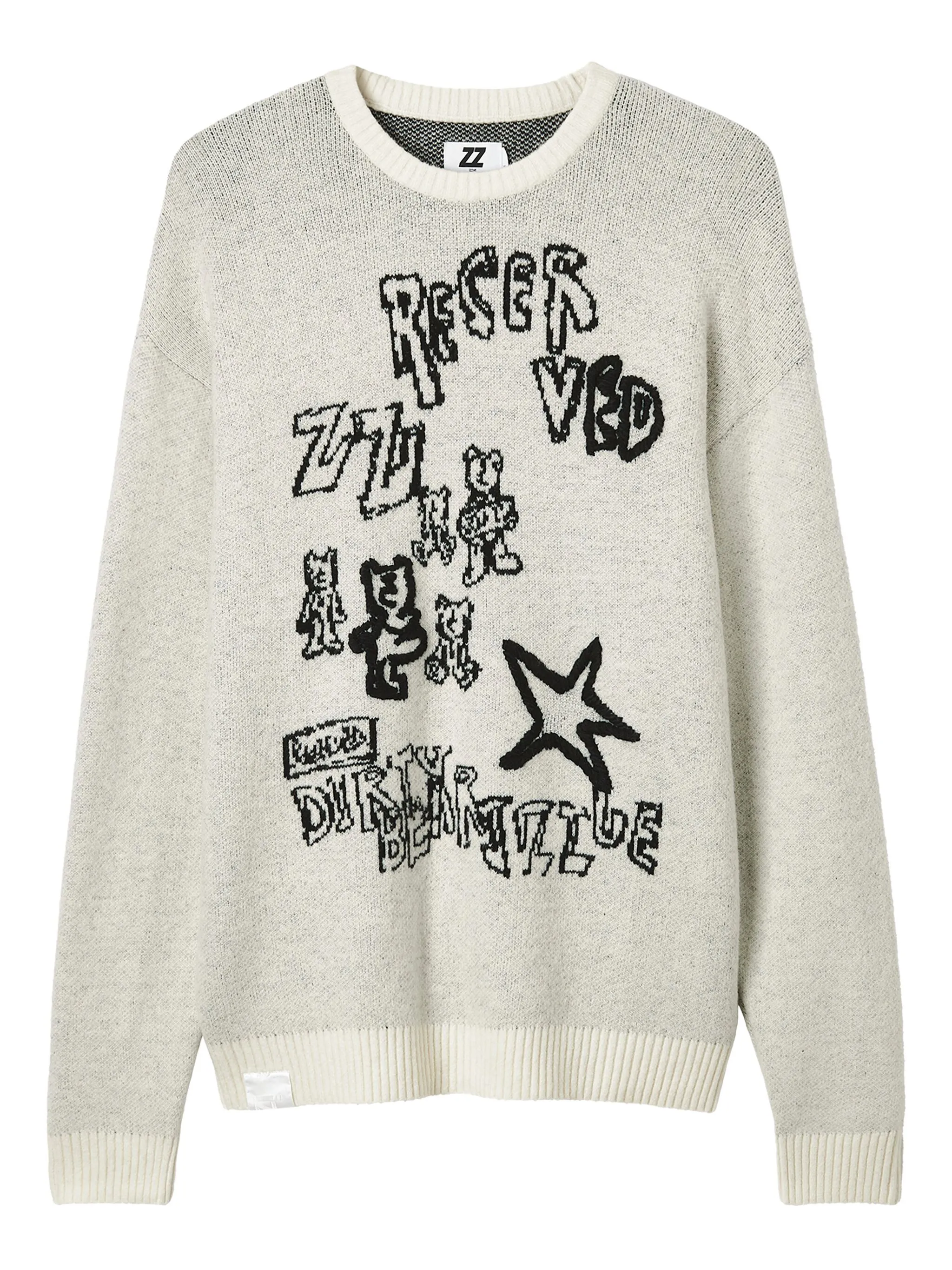 Свитер с круглым вырезом и графичным принтом Izzue, белый
Свитер с круглым вырезом и графичным принтом Izzue, белый