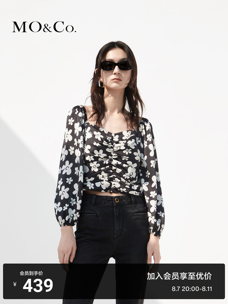 Тонкий короткий топ Moco с рукавами-фонариками, черный
Тонкий короткий топ Moco с рукавами-фонариками, черный