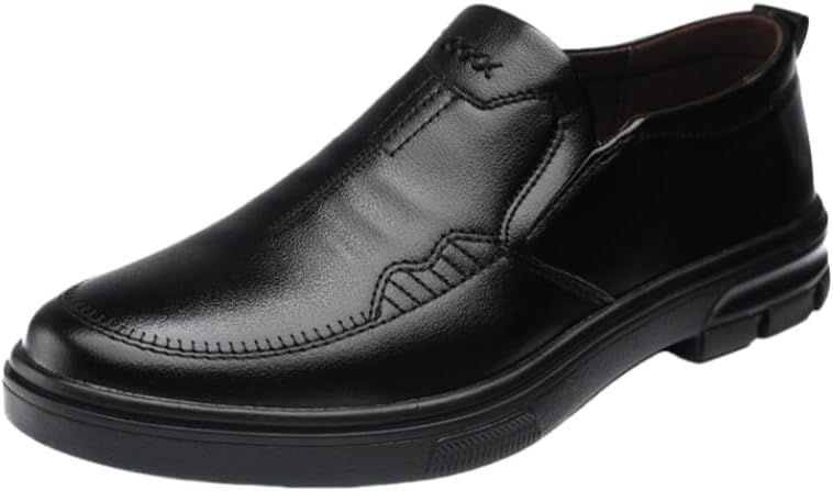 Мужские модные лоферы - плоские туфли с круглым носком для делового стиля - резиновая подошва - удобные и мягкие - подходят для любого сезона и делового гардероба Hoalox, черный
Мужские модные лоферы - плоские туфли с круглым носком для делового стиля - резиновая подошва - удобные и мягкие - подходят для любого сезона и делового гардероба Hoalox, черный