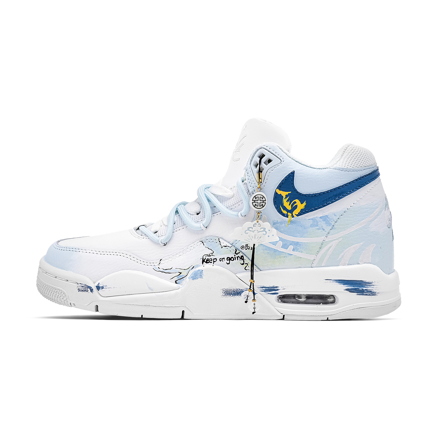 Nike Кроссовки баскетбольные Mid top Flight Legacy Earth Blue Abrasion Resistant Vintage мужские бело-голубые
Nike Кроссовки баскетбольные Mid top Flight Legacy Earth Blue Abrasion Resistant Vintage мужские бело-голубые