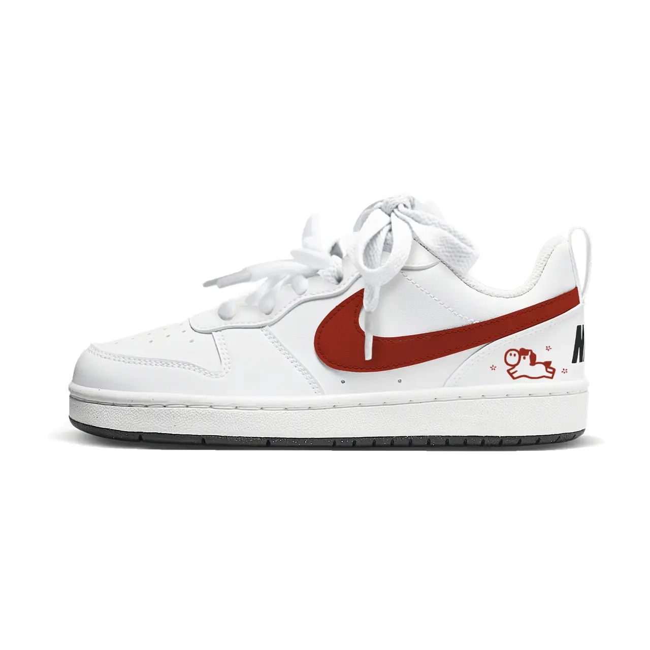 Nike Детские скейтбордистские кроссовки Court Borough Continuous Good Luck с низким верхом, белые и красные, для подростков
Nike Детские скейтбордистские кроссовки Court Borough Continuous Good Luck с низким верхом, белые и красные, для подростков