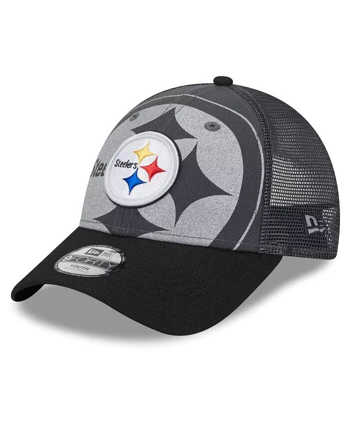 Регулируемая шапка Pittsburgh Steelers Reflect 9FORTY для мальчиков и девочек дошкольного возраста, графитовая, черная New Era, серый
Регулируемая шапка Pittsburgh Steelers Reflect 9FORTY для мальчиков и девочек дошкольного возраста, графитовая, черная New Era, серый