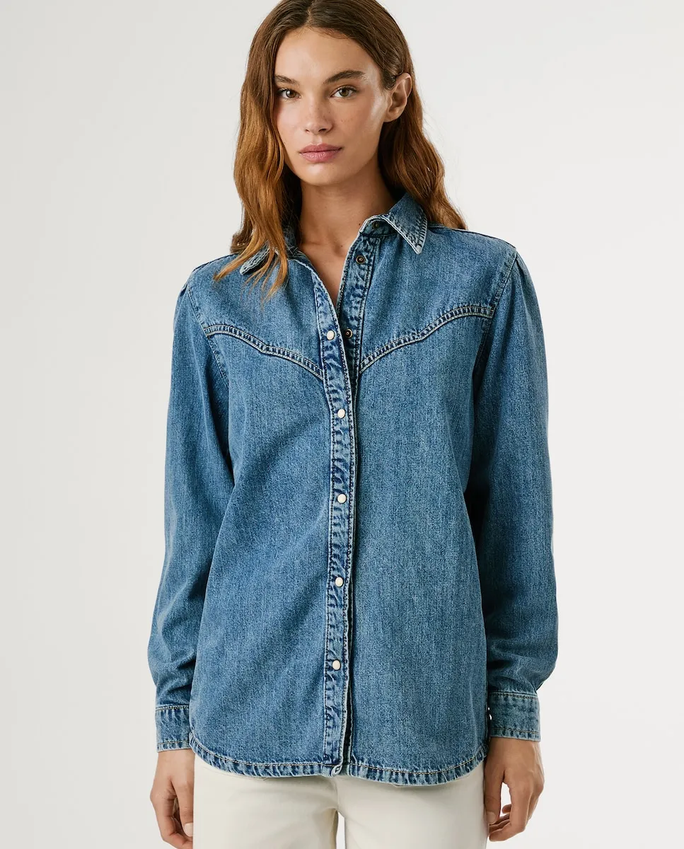 Женская джинсовая рубашка свободного кроя Pepe Jeans, синий
Женская джинсовая рубашка свободного кроя Pepe Jeans, синий