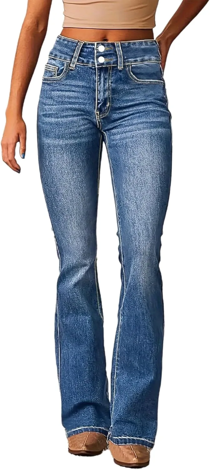 Женские джинсы bootcut с двойной пуговицей TACSTRUN
Женские джинсы bootcut с двойной пуговицей TACSTRUN