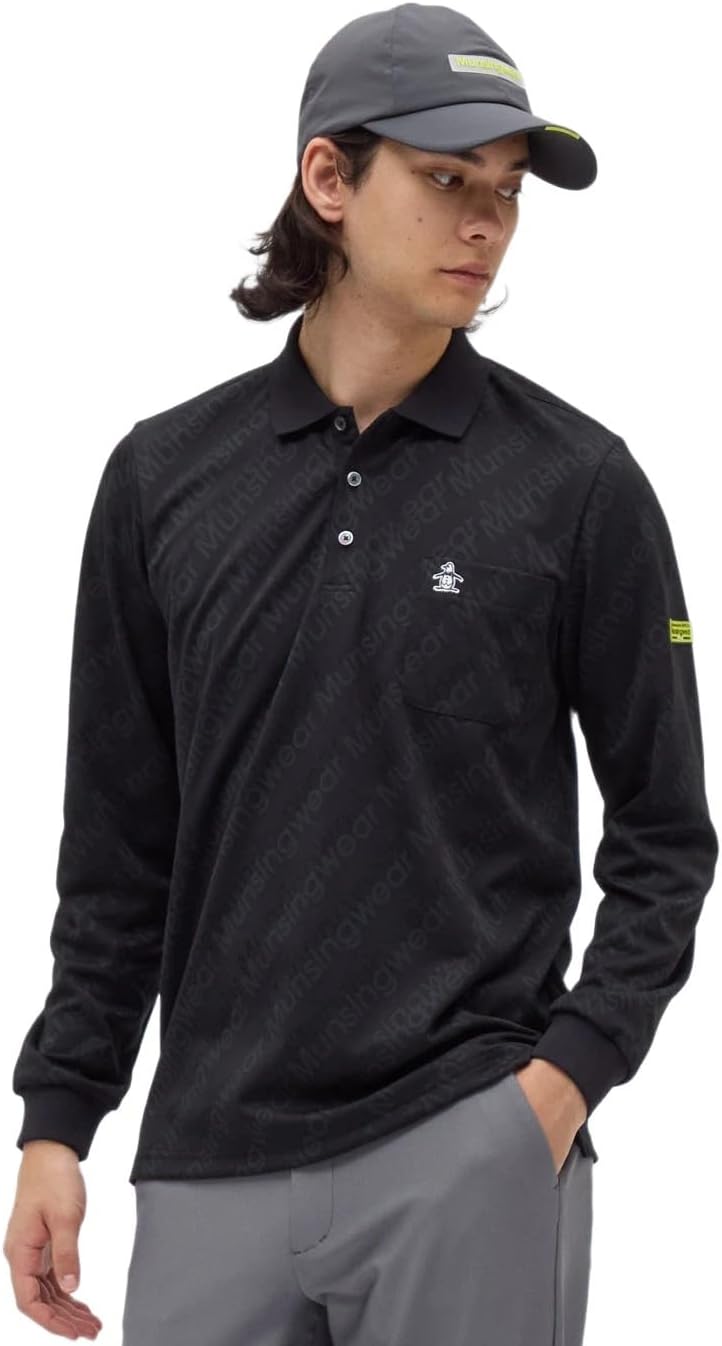 Мужская рубашка-поло Manning Wear MG5FLS25M с длинным рукавом, жаккардовым логотипом, впитывающая пот, быстросохнущая, эластичная, для игры в гольф Munsingwear, черный
Мужская рубашка-поло Manning Wear MG5FLS25M с длинным рукавом, жаккардовым логотипом, впитывающая пот, быстросохнущая, эластичная, для игры в гольф Munsingwear, черный