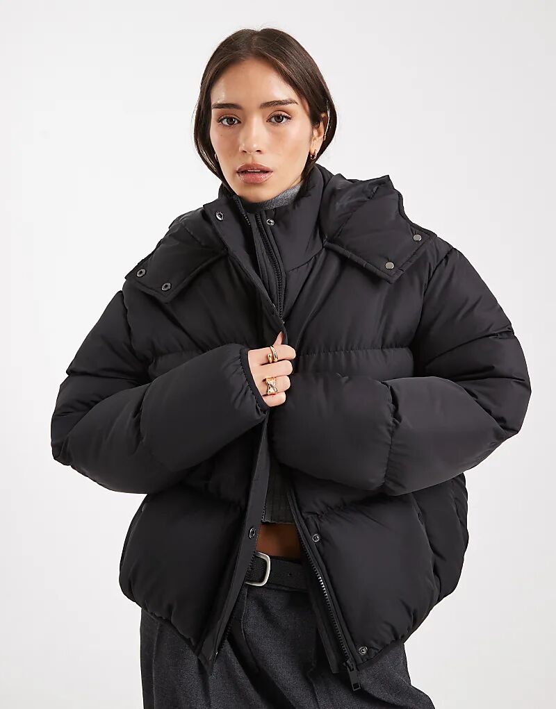 Куртка-пуховик Brave Soul Plus с капюшоном черного цвета
Куртка-пуховик Brave Soul Plus с капюшоном черного цвета