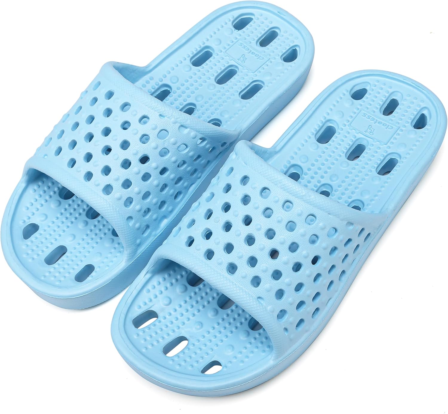 Шлепанцы для душа clootess для мужчин и женщин с отверстиями, тапочки для ванной, сандалии для бассейна, спортзала, колледжа, общежития, противоскользящие, синий
Шлепанцы для душа clootess для мужчин и женщин с отверстиями, тапочки для ванной, сандалии для бассейна, спортзала, колледжа, общежития, противоскользящие, синий