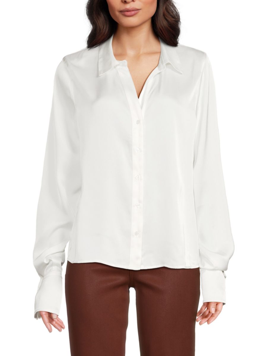 Рубашка с закругленным подолом и воротником-стойкой nvlt, белый
Рубашка с закругленным подолом и воротником-стойкой nvlt, белый