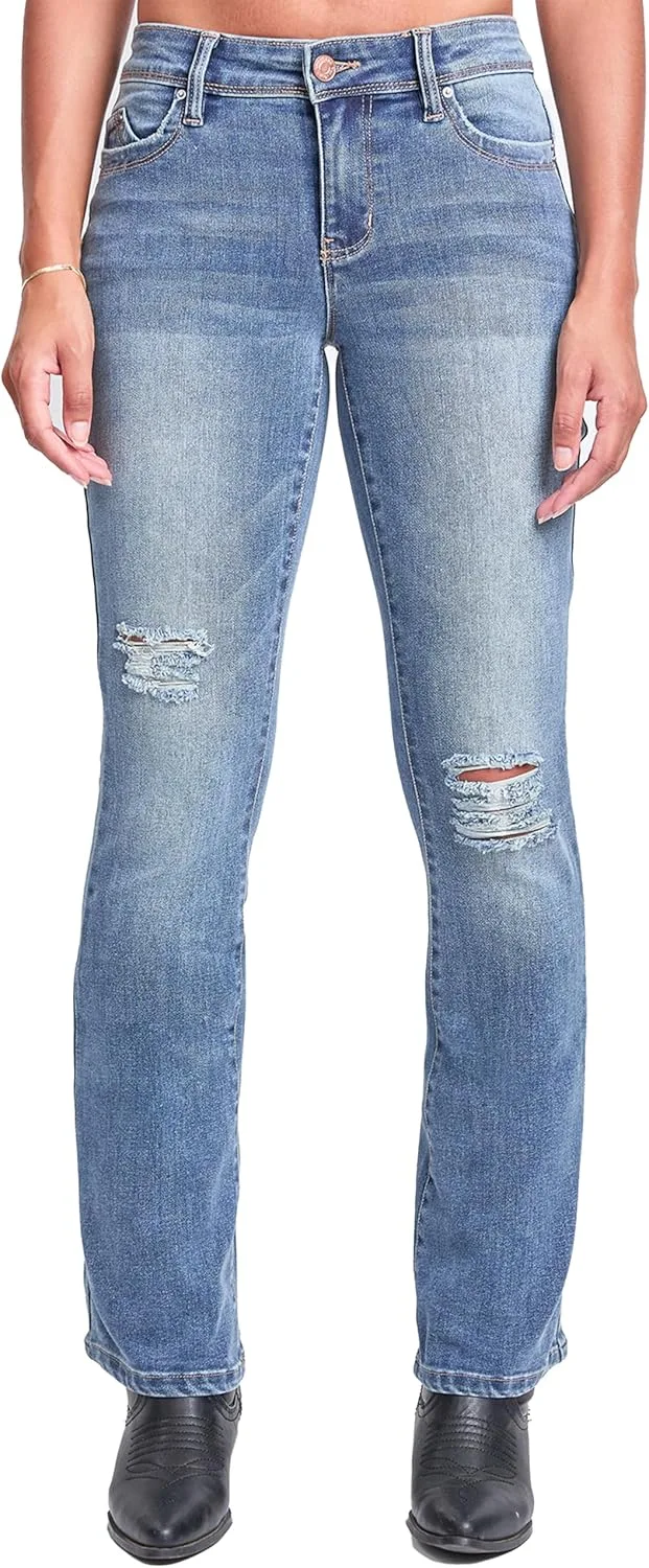 YMI Jeans Women's Wannabettabutt Mid Rise Bootcut
YMI Jeans Women's Wannabettabutt Mid Rise Bootcut