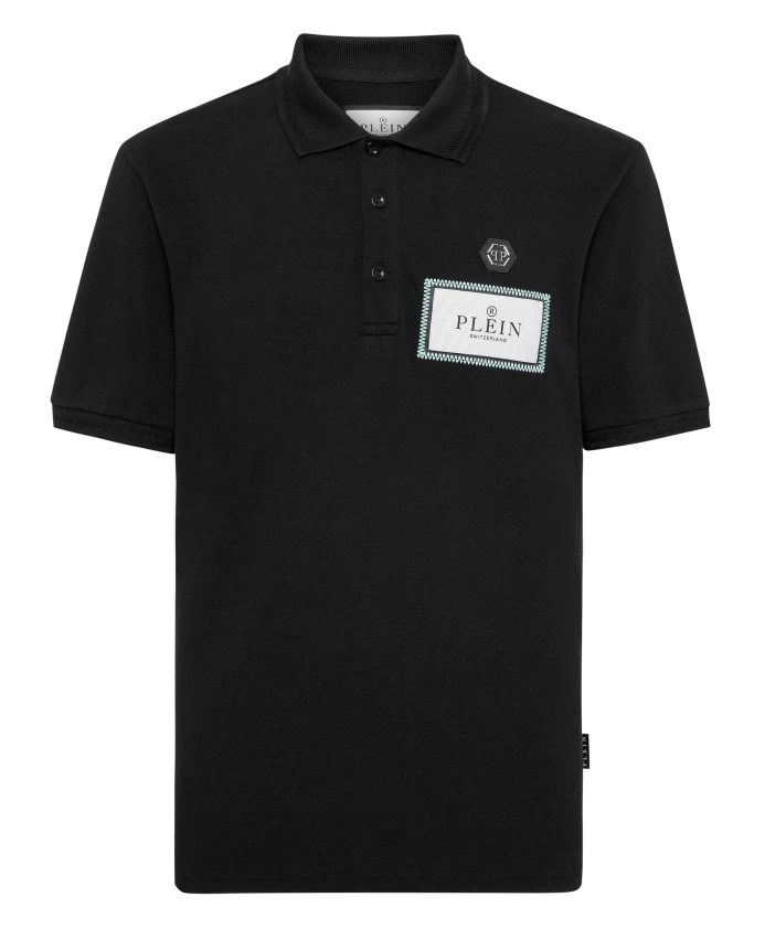 Футболка-Поло с коротким рукавом, контрастная этикетка Philipp Plein, черный
Футболка-Поло с коротким рукавом, контрастная этикетка Philipp Plein, черный