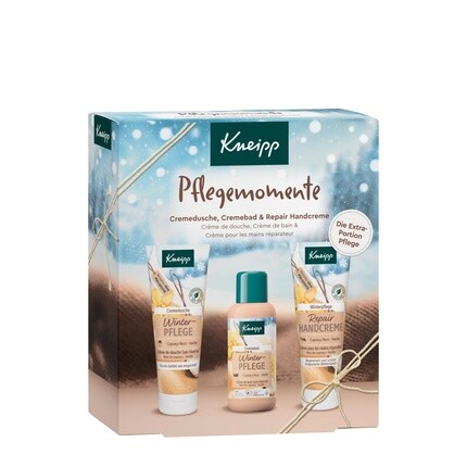 Подарочный набор Kneipp Care Moments — избранные бестселлеры зимнего ухода: 1 крем для ванны, 1 крем для душа и 1 восстанавливающий крем для рук
Подарочный набор Kneipp Care Moments — избранные бестселлеры зимнего ухода: 1 крем для ванны, 1 крем для душа и 1 восстанавливающий крем для рук