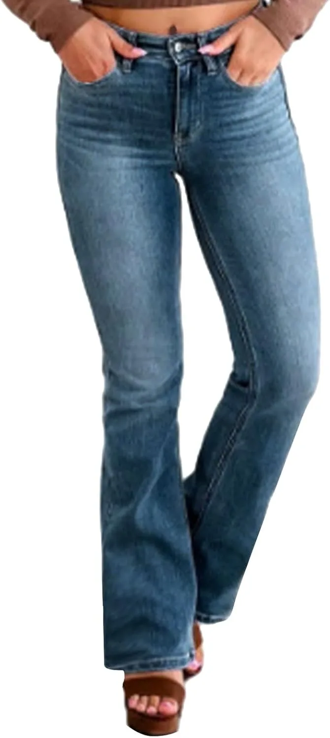 Женские джинсы bootcut mid rise с эффектом потертости
Женские джинсы bootcut mid rise с эффектом потертости