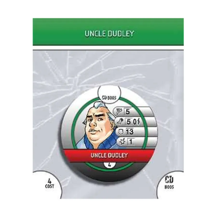Жетон - дядя Дадли, DC HeroClix - Collateral Damage - Singles
Жетон - дядя Дадли, DC HeroClix - Collateral Damage - Singles