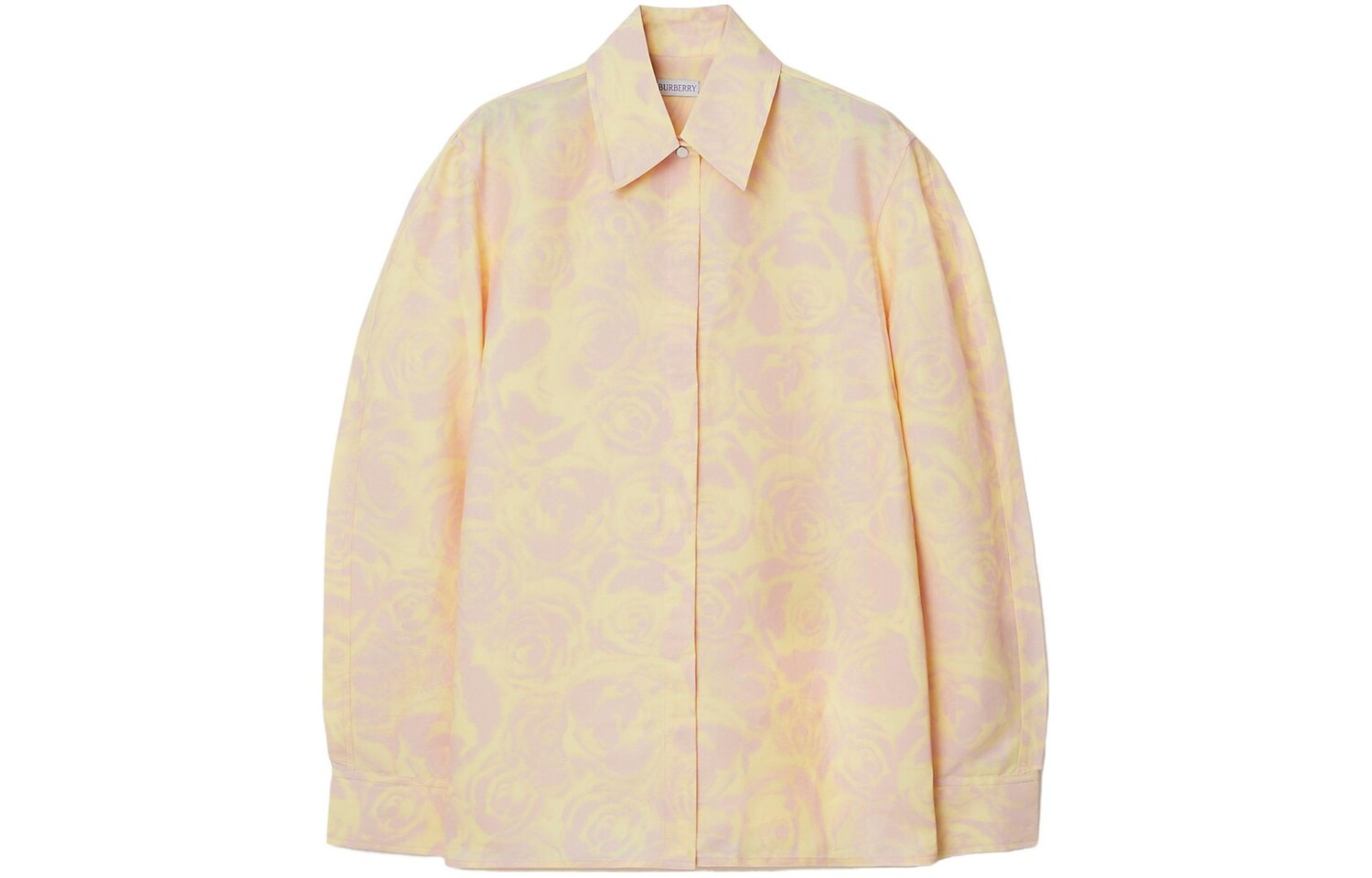 Рубашка женская Burberry, светло-розовый / желтый 
Рубашка женская Burberry, светло-розовый / желтый