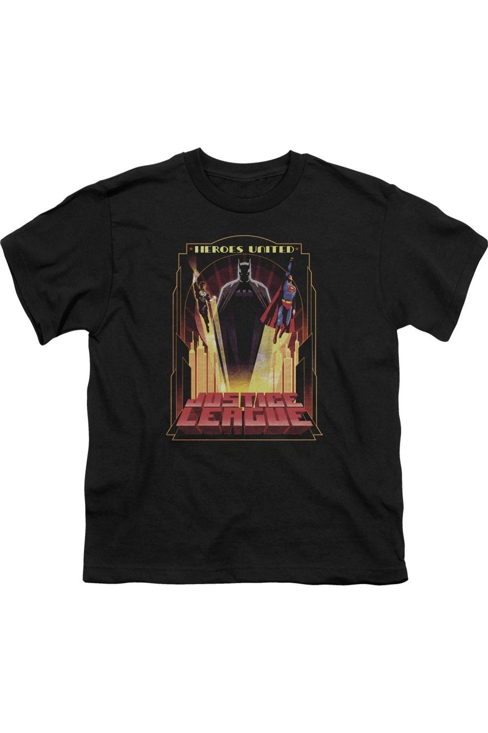 Футболка с коротким рукавом для детей "Лига справедливости Америки: Объединенные герои" Gildan, черный
Футболка с коротким рукавом для детей "Лига справедливости Америки: Объединенные герои" Gildan, черный
