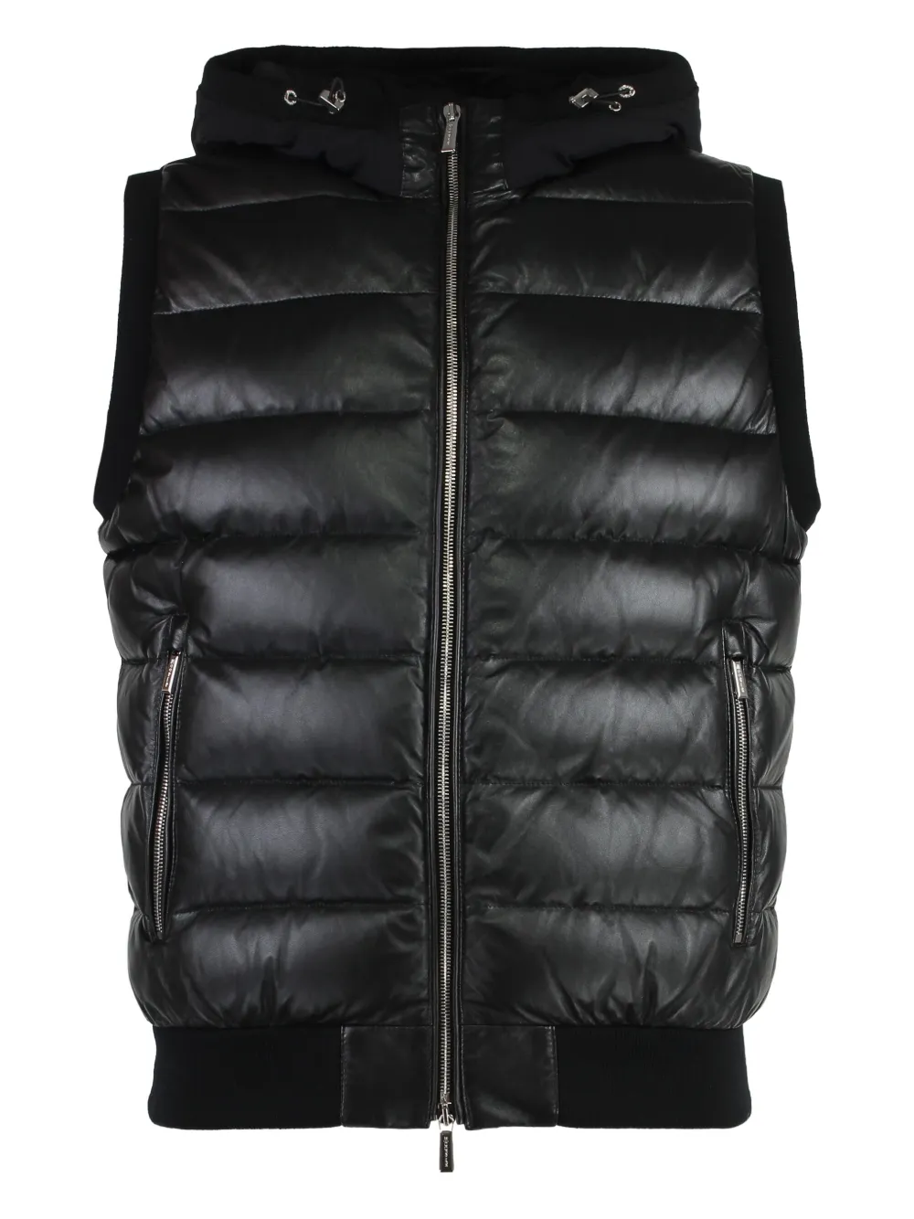 Кожаный стеганый жилет Moorer, черный
Кожаный стеганый жилет Moorer, черный