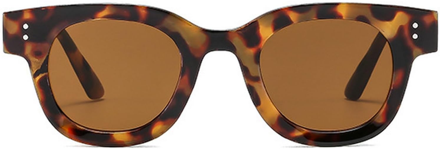 Ретро квадратные солнцезащитные очки для женщин, модные сине-желтые оттенки, защита от УФ-излучения UV400, модные панк-очки с заклепками для мужчин mincl, Leopard Brown
Ретро квадратные солнцезащитные очки для женщин, модные сине-желтые оттенки, защита от УФ-излучения UV400, модные панк-очки с заклепками для мужчин mincl, Leopard Brown