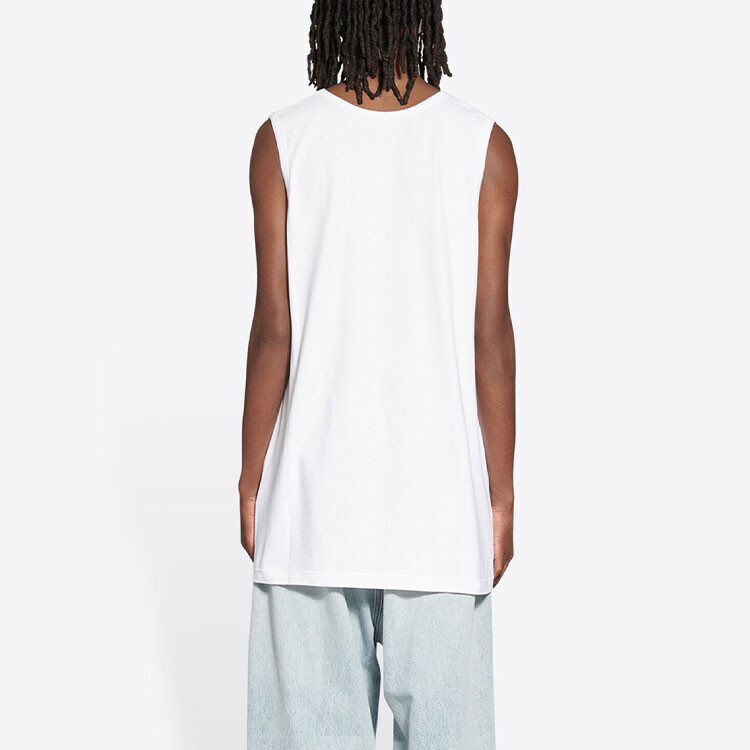 520 Майка мужская белый Balenciaga, белый 
520 Майка мужская белый Balenciaga, белый