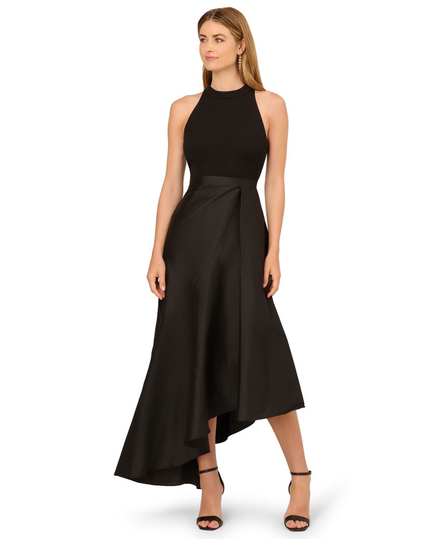 Женское платье без рукавов с воротником-халтером Adrianna Papell, Black
Женское платье без рукавов с воротником-халтером Adrianna Papell, Black