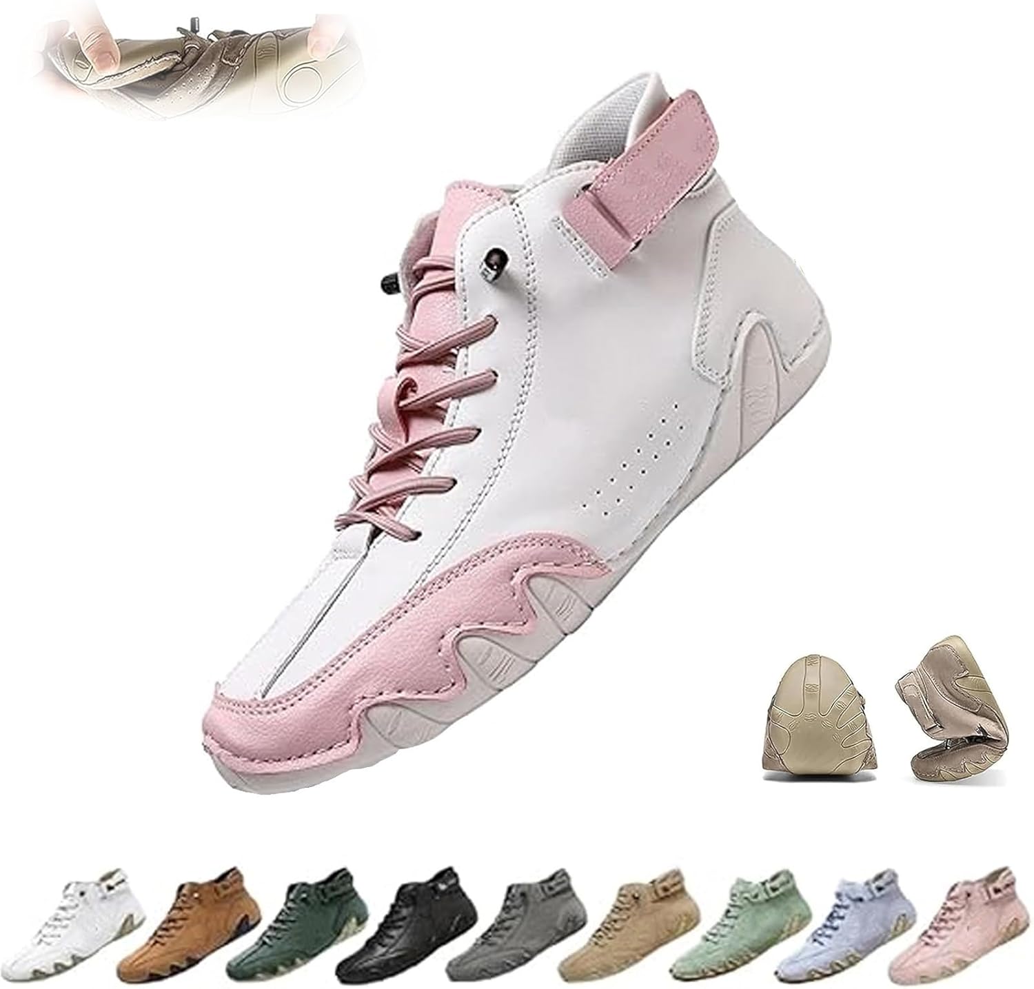 Ортопедические кроссовки GHTRHSB для женщин и мужчин, противоскользящие обувь для вождения, унисекс, водонепроницаемые, дышащие кроссовки для улицы, белый/розовый
Ортопедические кроссовки GHTRHSB для женщин и мужчин, противоскользящие обувь для вождения, унисекс, водонепроницаемые, дышащие кроссовки для улицы, белый/розовый