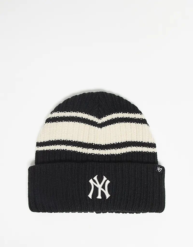 47 Brand NY Yankees полосатая вязаная шапка бини черного цвета с несколькими полосками
47 Brand NY Yankees полосатая вязаная шапка бини черного цвета с несколькими полосками