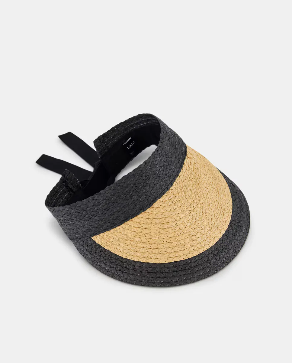 Женский козырек с двухцветной бахромой Latouche, чёрный
Женский козырек с двухцветной бахромой Latouche, чёрный