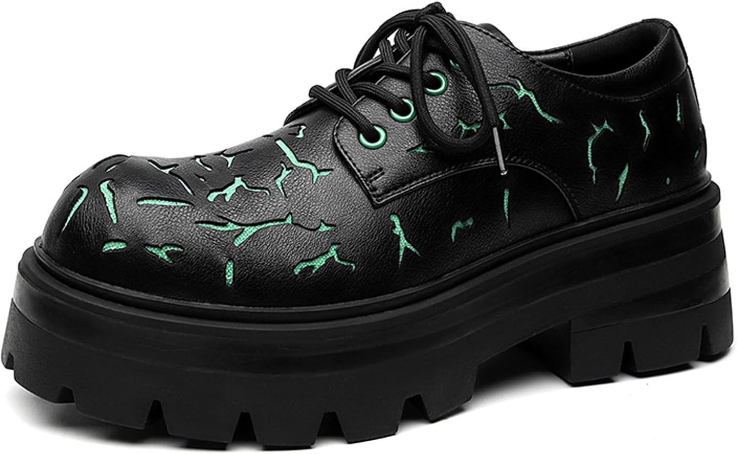 Мужские кожаные оксфорды с текстурным узором, платформой, комфортной шнуровкой и противоскользящей подошвой, деловая обувь-дерби для повседневной и служебной носки Yherohg, зеленый
Мужские кожаные оксфорды с текстурным узором, платформой, комфортной шнуровкой и противоскользящей подошвой, деловая обувь-дерби для повседневной и служебной носки Yherohg, зеленый