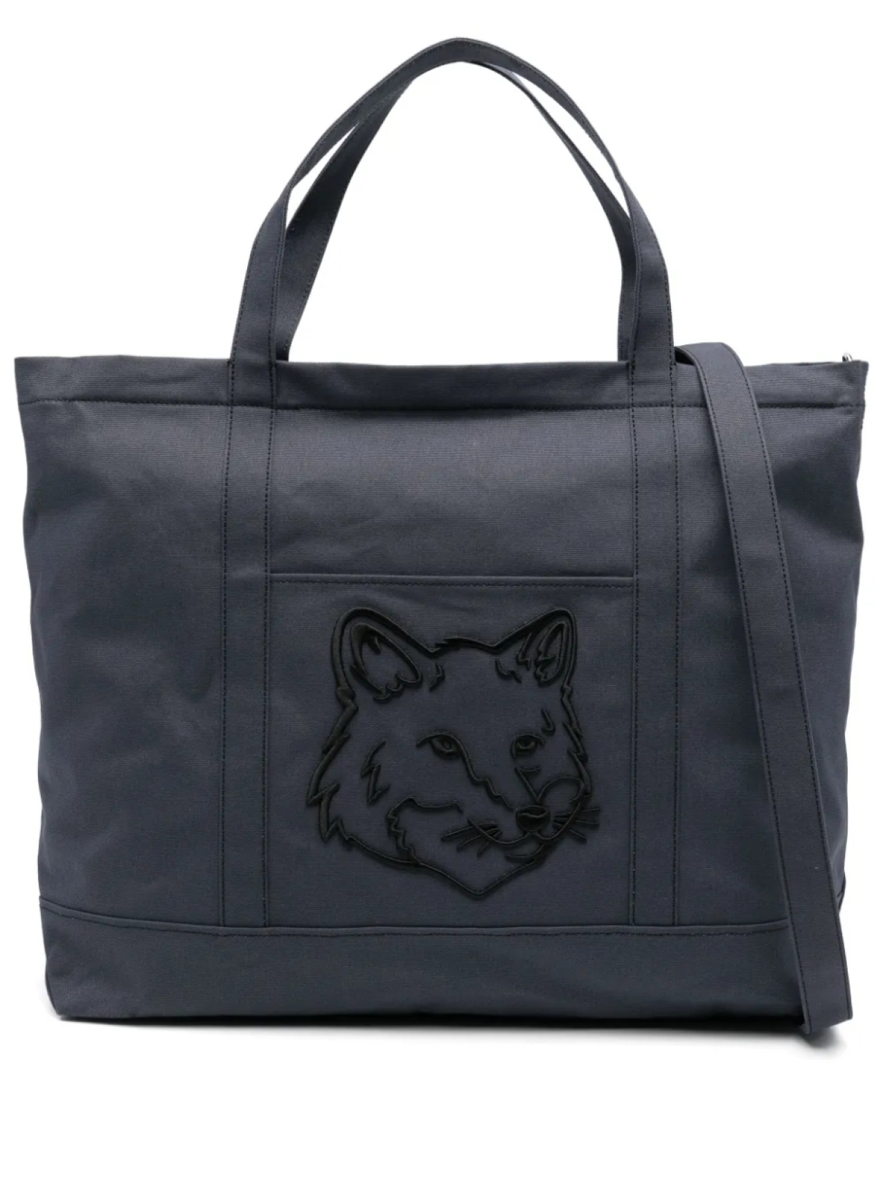 Maison Kitsuné хлопковая сумка-тоут, синий
Maison Kitsuné хлопковая сумка-тоут, синий