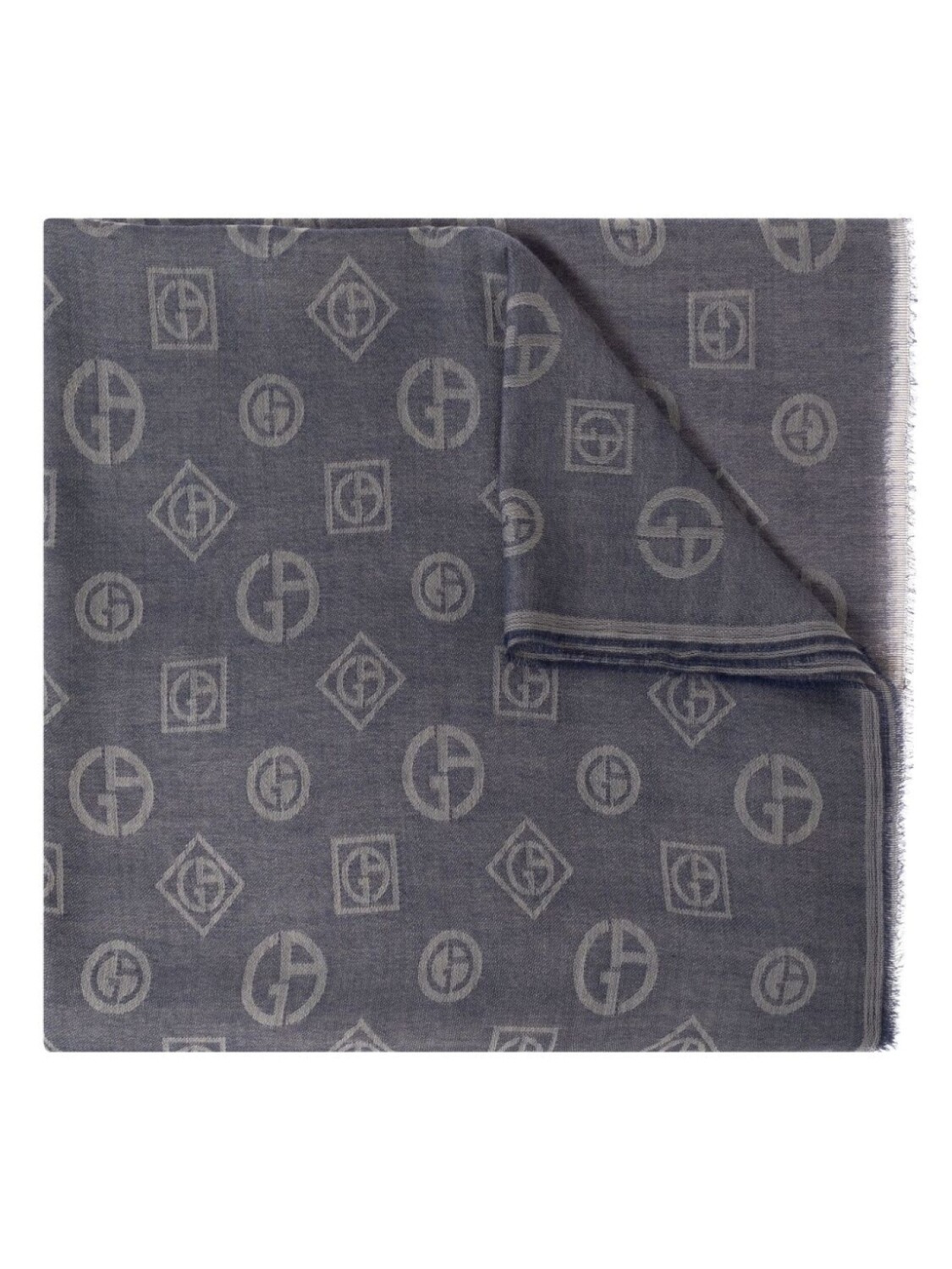 Giorgio Armani жаккардовый шарф с монограммой, синий
Giorgio Armani жаккардовый шарф с монограммой, синий