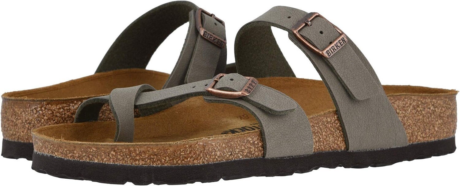 Сандалии на плоской подошве Mayari - Birko-Flor & Birkibuc Birkenstock, цвет Stone Birkibuc
Сандалии на плоской подошве Mayari - Birko-Flor & Birkibuc Birkenstock, цвет Stone Birkibuc