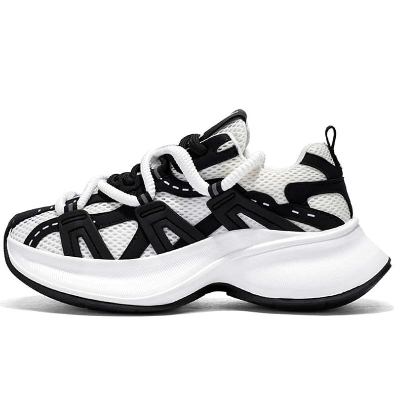 Meiretu Износостойкие дышащие легкие массивные низкие кроссовки мужские бело-черные, цвет White Black
Meiretu Износостойкие дышащие легкие массивные низкие кроссовки мужские бело-черные, цвет White Black