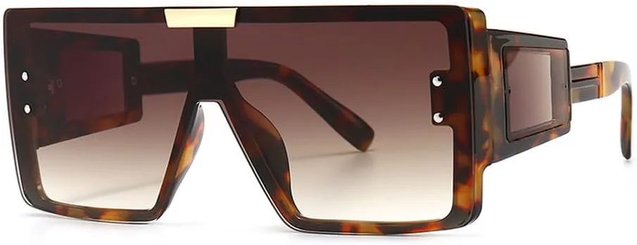 Модные солнцезащитные очки большого размера для женщин и мужчин, ретро-очки в сиамской оправе, трендовые модели с защитой от УФ-излучения UV400 TKKTLLT, Leopard
Модные солнцезащитные очки большого размера для женщин и мужчин, ретро-очки в сиамской оправе, трендовые модели с защитой от УФ-излучения UV400 TKKTLLT, Leopard