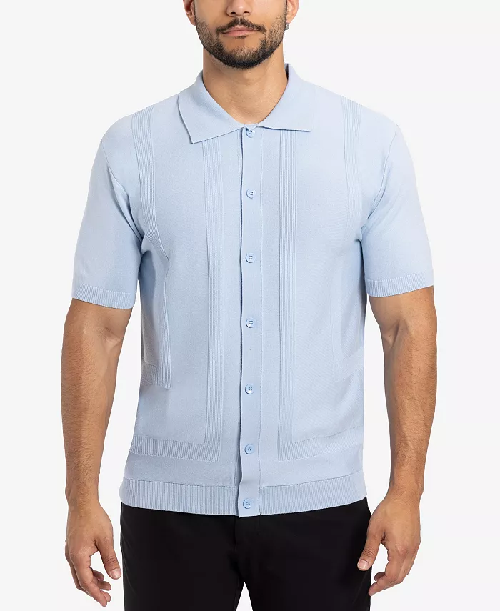 Мужской классический поло-свитер с ребристой текстурой Spring + Mercer, синий
Мужской классический поло-свитер с ребристой текстурой Spring + Mercer, синий