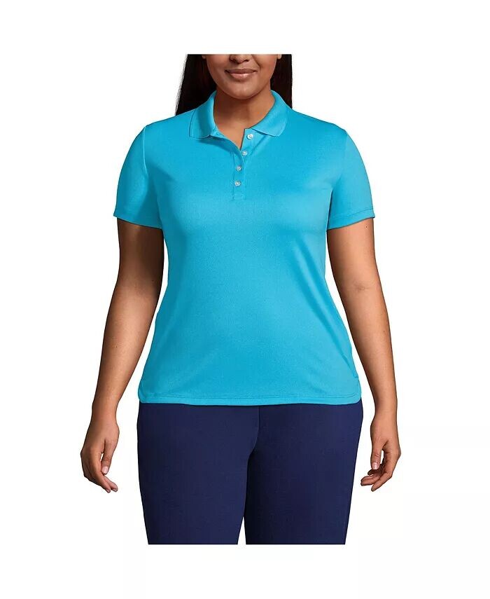 Однотонное активное поло больших размеров с короткими рукавами Lands' End, синий
Однотонное активное поло больших размеров с короткими рукавами Lands' End, синий