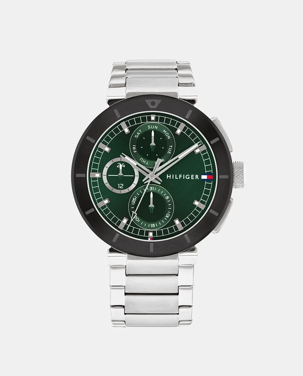 Lorenzo 1792117 многофункциональные стальные мужские часы Tommy Hilfiger, серебряный
Lorenzo 1792117 многофункциональные стальные мужские часы Tommy Hilfiger, серебряный