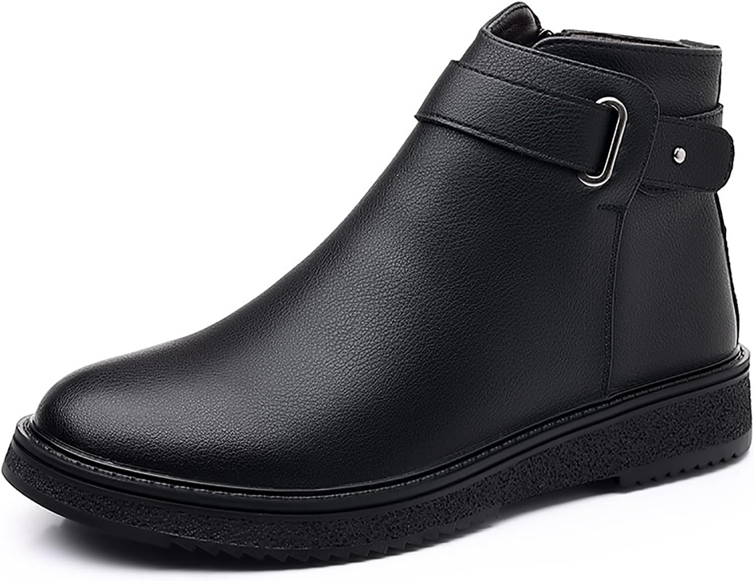 Мужские кожаные ботинки челси на платформе с боковой молнией, модные, удобные, с противоскользящей подошвой, плоские, для осени и зимы, повседневные и нарядные Lvomu, черный
Мужские кожаные ботинки челси на платформе с боковой молнией, модные, удобные, с противоскользящей подошвой, плоские, для осени и зимы, повседневные и нарядные Lvomu, черный