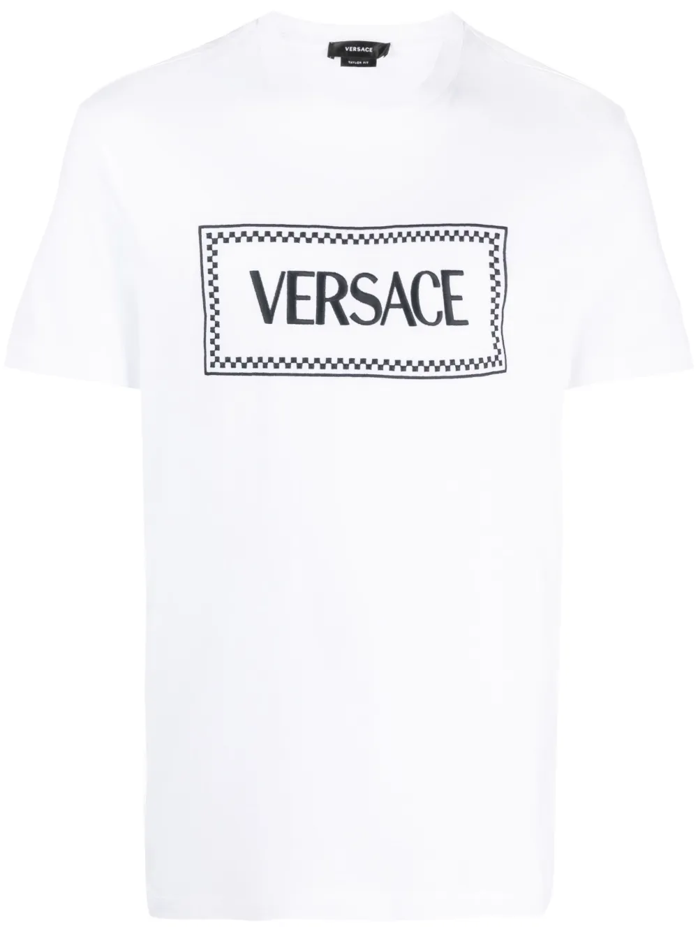 Футболка с вышитым логотипом VERSACE, белый 
Футболка с вышитым логотипом VERSACE, белый
