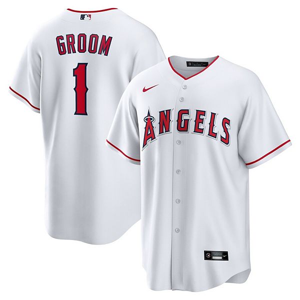 Мужская белая реплика домашней футболки los angeles angels #1 groom Nike
Мужская белая реплика домашней футболки los angeles angels #1 groom Nike