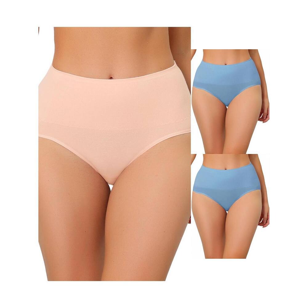 3 упаковки нижнего белья для женщин, дышащие трусики с высокой талией, корректирующие животик ALLEGRA K, цвет Blue Pink
3 упаковки нижнего белья для женщин, дышащие трусики с высокой талией, корректирующие животик ALLEGRA K, цвет Blue Pink