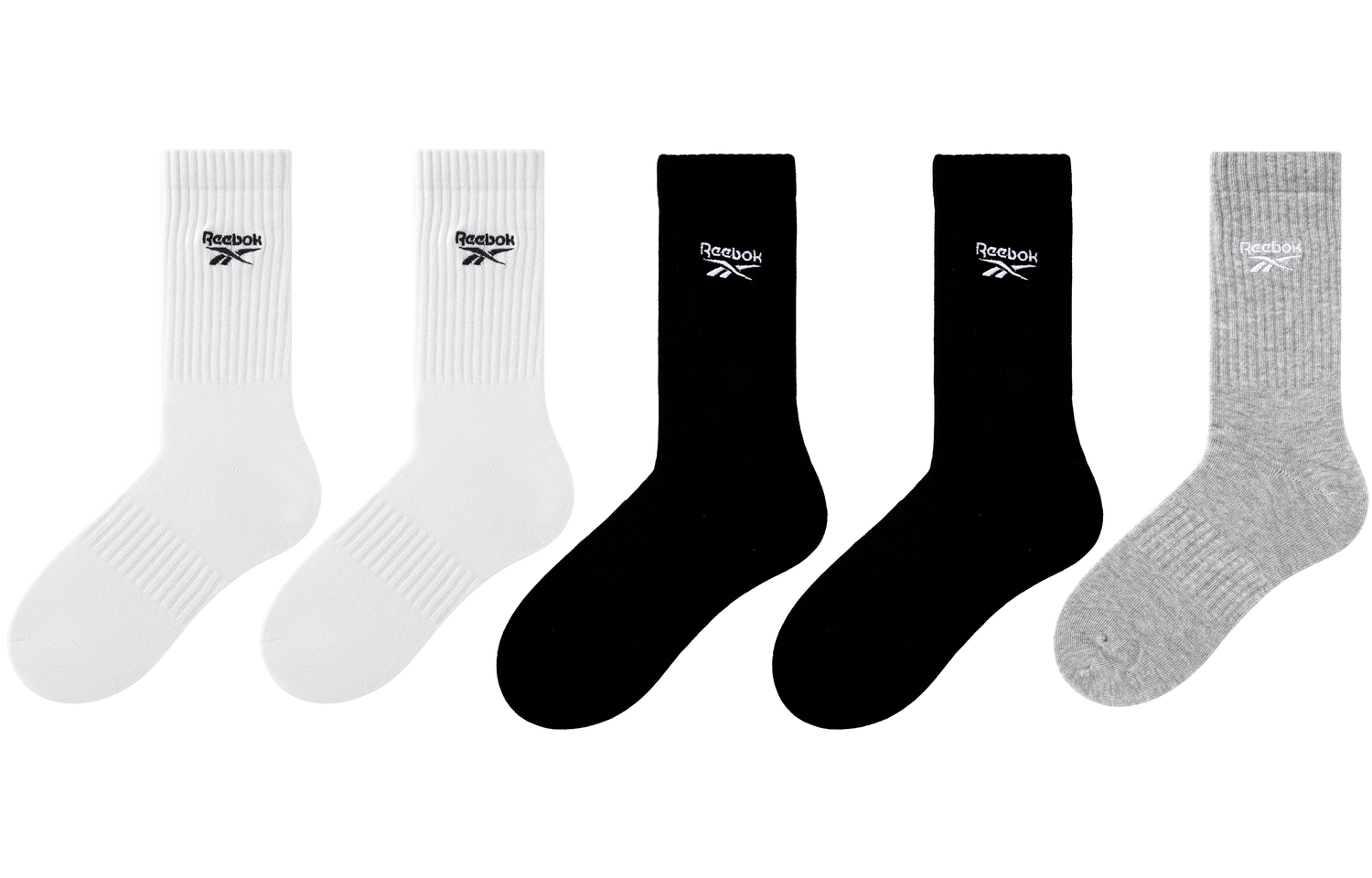 Унисекс носки Crew 5 штук Reebok, серый
Унисекс носки Crew 5 штук Reebok, серый