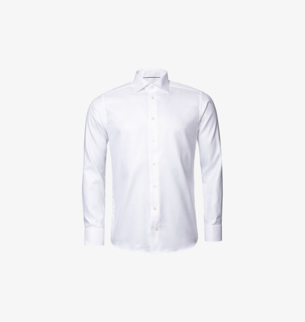 Рубашка из хлопчатобумажной саржи с вырезом-воротником и одинарными манжетами. Eton, белый
Рубашка из хлопчатобумажной саржи с вырезом-воротником и одинарными манжетами. Eton, белый