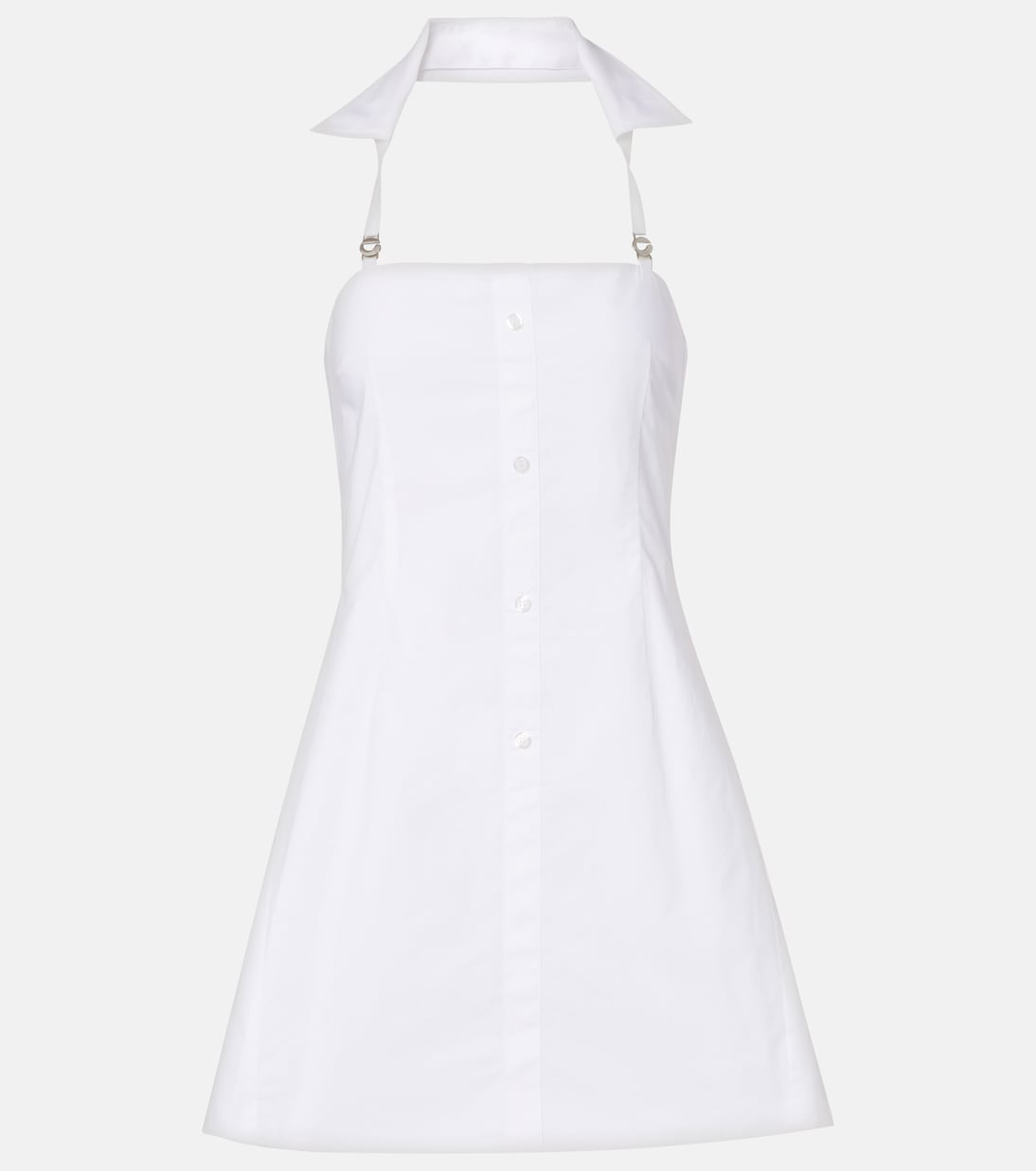 Мини-платье из хлопка с бретелью на шее Coperni, белый
Мини-платье из хлопка с бретелью на шее Coperni, белый