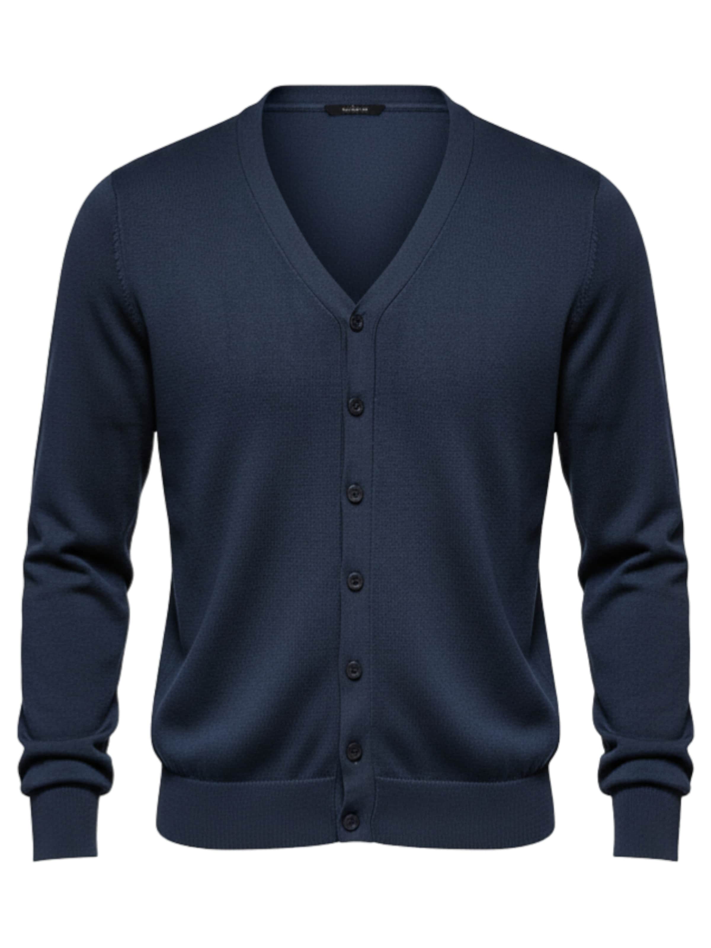 Ombre Трикотажный кардиган в темно-синем цвете
Ombre Трикотажный кардиган в темно-синем цвете