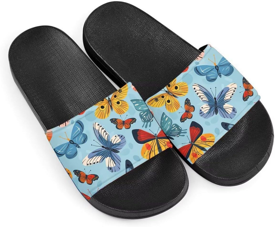 Женские сандалии Удобные легкие летние сандалии Нескользящие шлепанцы с узором бабочки Для пляжа, отеля, дома и улицы Getelinseng, Cartoon Butterfly Colorful
Женские сандалии Удобные легкие летние сандалии Нескользящие шлепанцы с узором бабочки Для пляжа, отеля, дома и улицы Getelinseng, Cartoon Butterfly Colorful