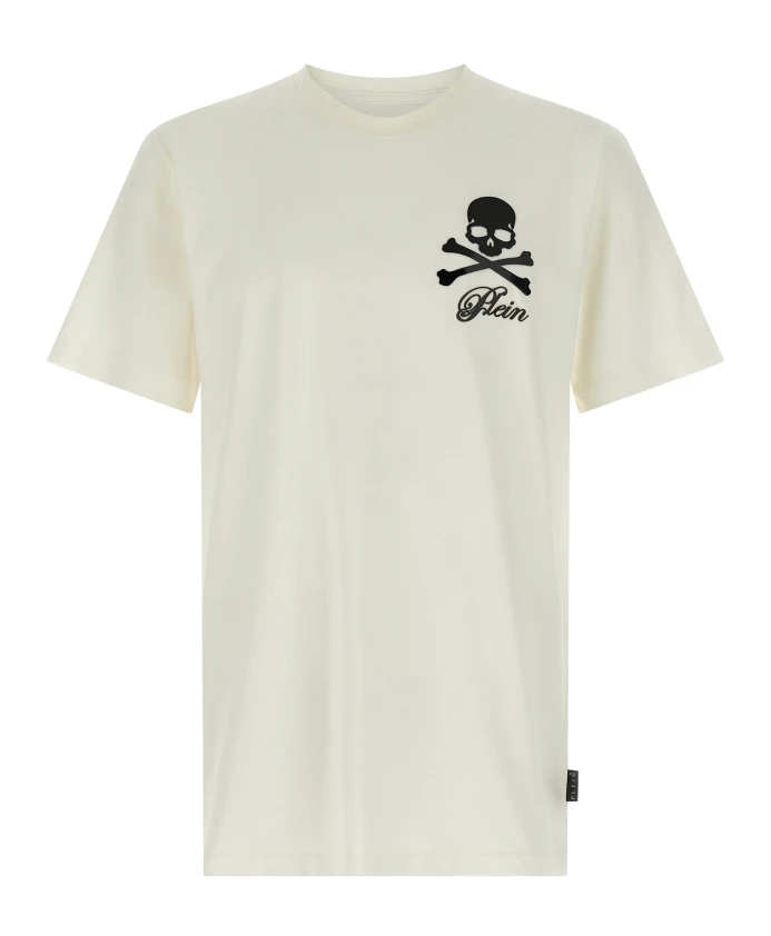 Футболка с круглым вырезом и принтом «Череп и кости». Philipp Plein, белый
Футболка с круглым вырезом и принтом «Череп и кости». Philipp Plein, белый