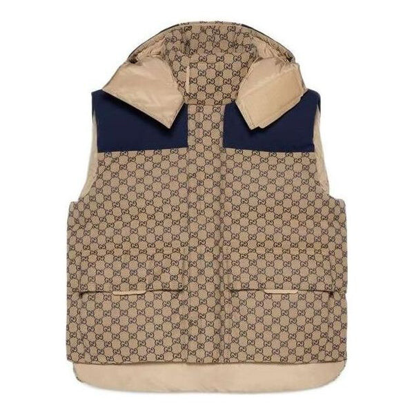 Жилет gg canvas down vest with detachable hood 'beige navy' Gucci, бежевый
Жилет gg canvas down vest with detachable hood 'beige navy' Gucci, бежевый