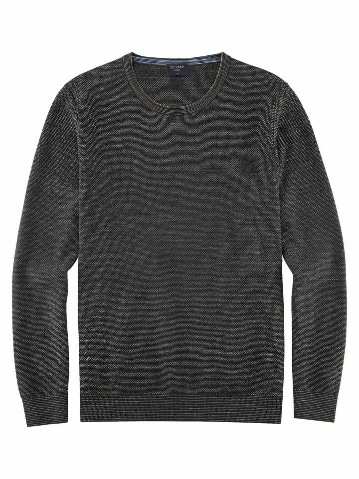 Мужской свитер с круглым вырезом серого цвета OLYMP
Мужской свитер с круглым вырезом серого цвета OLYMP